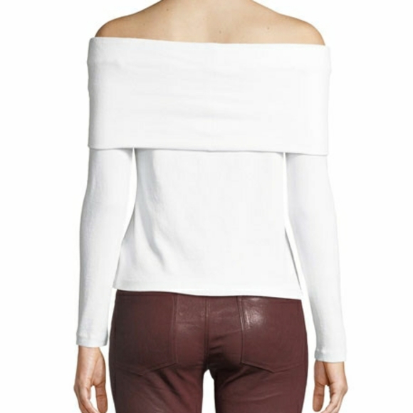NWT Club Monaco off-shoulder white top - Picture 3 of 3